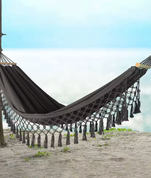 Outdoor Schommel Hangmat – 200×100 cm, Anti-Rollover & Opvouwbaar voor Tuin of Camping