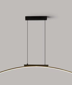 Moderne LED Boog Hanglamp 100 cm – Dimbare Arc Design Lamp van Aluminium & IJzer – Energiezuinig, 3000–6500K – Voor Eetkamer, Woonkamer & Keuken