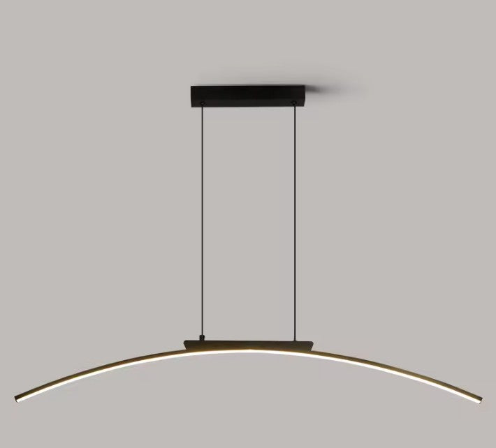 Moderne LED Boog Hanglamp 100 cm – Dimbare Arc Design Lamp van Aluminium & IJzer – Energiezuinig, 3000–6500K – Voor Eetkamer, Woonkamer & Keuken