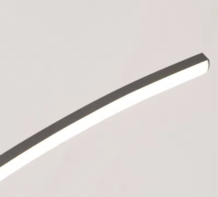 Moderne LED Boog Hanglamp 100 cm – Dimbare Arc Design Lamp van Aluminium & IJzer – Energiezuinig, 3000–6500K – Voor Eetkamer, Woonkamer & Keuken
