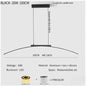 Moderne LED Boog Hanglamp 100 cm – Dimbare Arc Design Lamp van Aluminium & IJzer – Energiezuinig, 3000–6500K – Voor Eetkamer, Woonkamer & Keuken