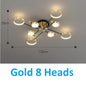 Moderne LED Hanglamp met Afstandsbediening – Dimbaar Goud & Zwart Aluminium Armatuur – Verstelbare Kleurtemperatuur voor Woonkamer, Eetkamer & Keuken