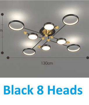 Moderne LED Hanglamp met Afstandsbediening – Dimbaar Goud & Zwart Aluminium Armatuur – Verstelbare Kleurtemperatuur voor Woonkamer, Eetkamer & Keuken