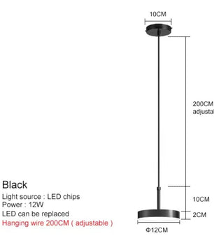 Nordic Moderne LED Hanglamp – Minimalistisch Design met Gouden Lampenkap – Aluminium & Acryl – Verstelbare Kabel – Voor Slaapkamer, Eetkamer & Woonkamer