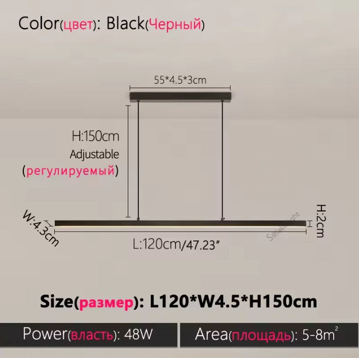 Moderne LED Hanglamp – Scandinavische Design Kroonluchter van Acryl & Metaal – LED Pendellamp met Meerdere Lichtkleuren voor Keuken, Eettafel & Bar