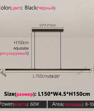 Moderne LED Hanglamp – Scandinavische Design Kroonluchter van Acryl & Metaal – LED Pendellamp met Meerdere Lichtkleuren voor Keuken, Eettafel & Bar