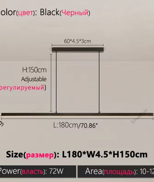 Moderne LED Hanglamp – Scandinavische Design Kroonluchter van Acryl & Metaal – LED Pendellamp met Meerdere Lichtkleuren voor Keuken, Eettafel & Bar