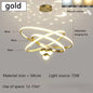 Moderne LED Kroonluchter met Cirkel Design – Luxe Minimalistische Hanglamp van Metaal & Acryl – LED Ringlamp voor Woonkamer, Eettafel & Restaurant (220V)