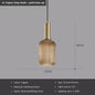 Glazen LED Hanglamp – Retro Luxe Design Hanglamp van Glas & Metaal – Sfeervolle Pendellamp voor Keuken, Eetkamer, Woonkamer & Restaurant