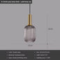 Glazen LED Hanglamp – Retro Luxe Design Hanglamp van Glas & Metaal – Sfeervolle Pendellamp voor Keuken, Eetkamer, Woonkamer & Restaurant