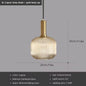 Glazen LED Hanglamp – Retro Luxe Design Hanglamp van Glas & Metaal – Sfeervolle Pendellamp voor Keuken, Eetkamer, Woonkamer & Restaurant