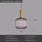 Glazen LED Hanglamp – Retro Luxe Design Hanglamp van Glas & Metaal – Sfeervolle Pendellamp voor Keuken, Eetkamer, Woonkamer & Restaurant