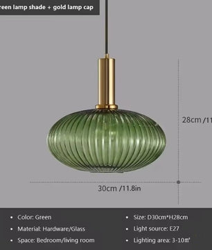 Glazen LED Hanglamp – Retro Luxe Design Hanglamp van Glas & Metaal – Sfeervolle Pendellamp voor Keuken, Eetkamer, Woonkamer & Restaurant