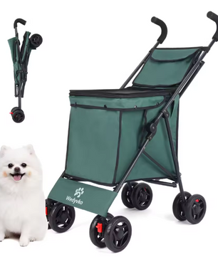 Multifunctionele Opvouwbare Winkelwagen – Draagbare Trolley voor Boodschappen, Picknick en Huisdieren