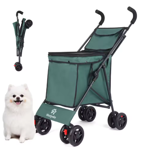 Multifunctionele Opvouwbare Winkelwagen – Draagbare Trolley voor Boodschappen, Picknick en Huisdieren