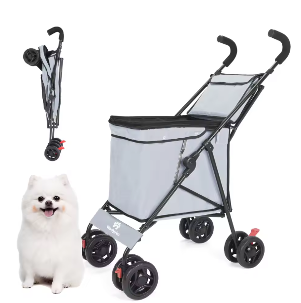 Multifunctionele Opvouwbare Winkelwagen – Draagbare Trolley voor Boodschappen, Picknick en Huisdieren