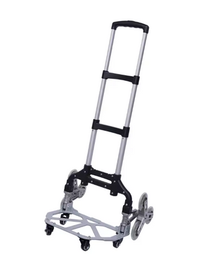 Opvouwbare Aluminium Steekwagen met Trapklimwielen – Verstelbare Transportkar 75 kg