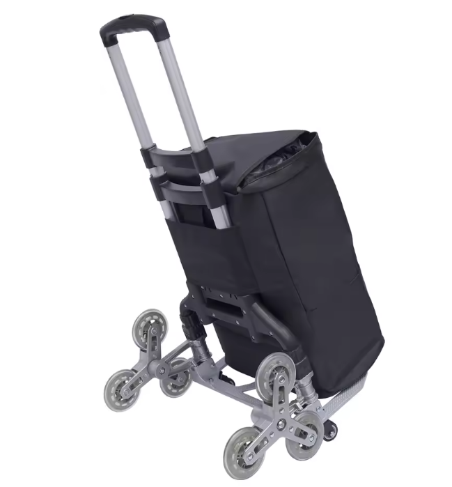 Opvouwbare Aluminium Steekwagen met Trapklimwielen – Verstelbare Transportkar 75 kg