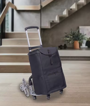 Opvouwbare Aluminium Steekwagen met Trapklimwielen – Verstelbare Transportkar 75 kg