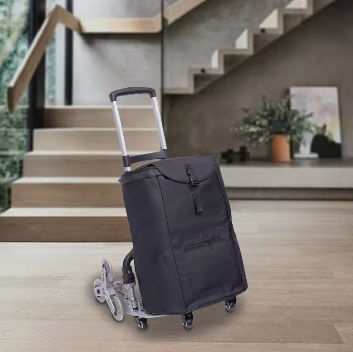 Opvouwbare Aluminium Steekwagen met Trapklimwielen – Verstelbare Transportkar 75 kg