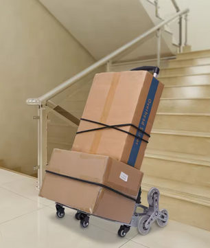 Opvouwbare Aluminium Steekwagen met Trapklimwielen – Verstelbare Transportkar 75 kg