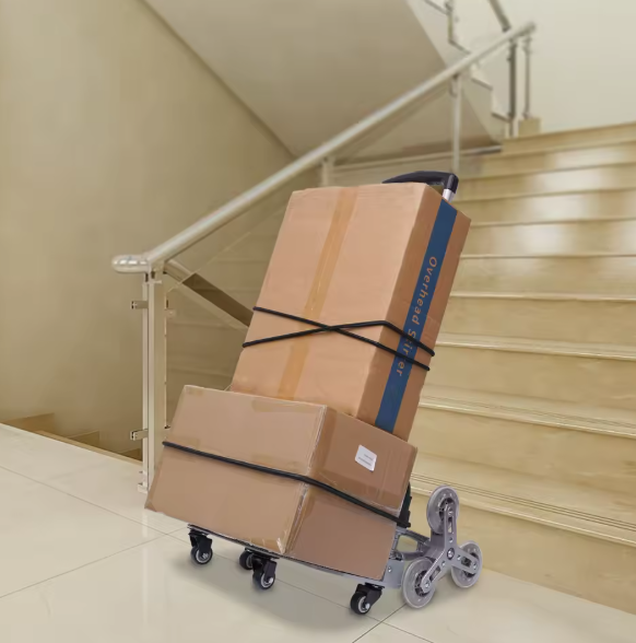 Opvouwbare Aluminium Steekwagen met Trapklimwielen – Verstelbare Transportkar 75 kg