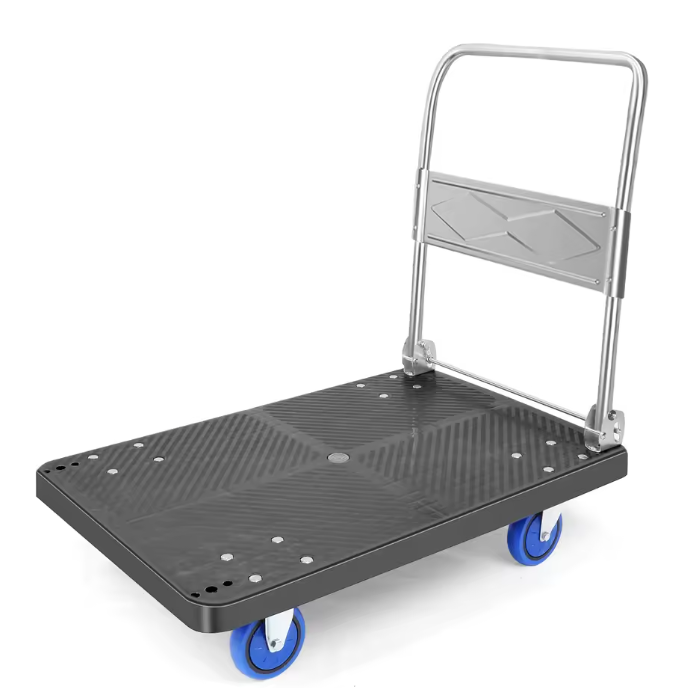 Heavy Duty Opvouwbare Winkelwagen met Wielen – Steekwagen en Dolly voor Transport en Bagage