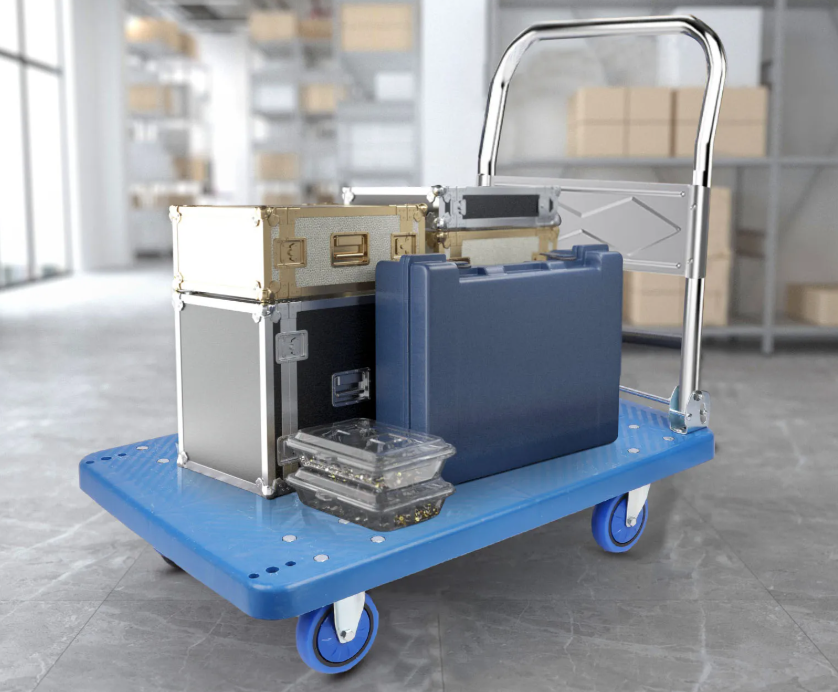Heavy Duty Opvouwbare Winkelwagen met Wielen – Steekwagen en Dolly voor Transport en Bagage
