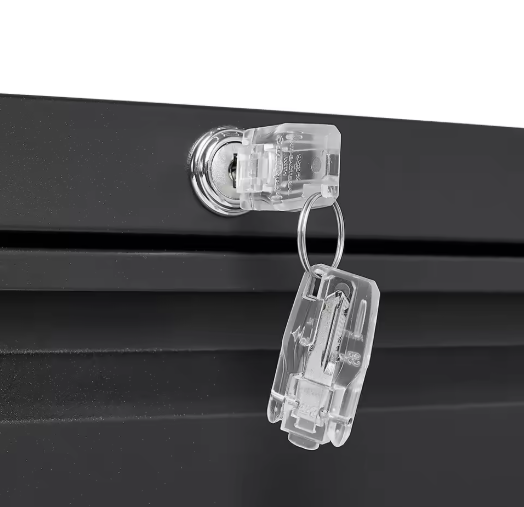 Metalen Zij-Archiefkast met 2 Laden en Slot – Verticale Afsluitbare Kantoorkast voor A4 en Letter