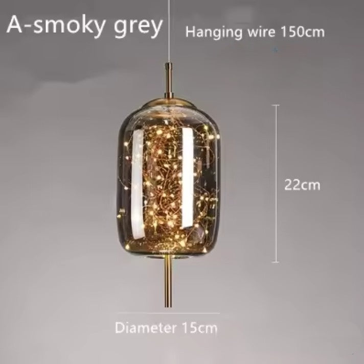 Moderne LED Hanglamp van Glas – Minimalistisch Design – Sfeervolle Verlichting voor Woonkamer, Slaapkamer & Eetkamer