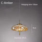 Moderne LED Hanglamp van Glas – Minimalistisch Design – Sfeervolle Verlichting voor Woonkamer, Slaapkamer & Eetkamer
