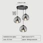 Nordic Glazen Hanglamp – Scandinavisch Minimalistisch Design – Rokerig Grijs Glas – E27 – Voor Keuken, Eetkamer & Woonkamer