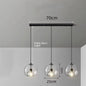 Nordic Glazen Hanglamp – Scandinavisch Minimalistisch Design – Rokerig Grijs Glas – E27 – Voor Keuken, Eetkamer & Woonkamer