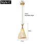 Japanse Bamboe Hanglamp – Handgeweven Rotan Design – Natuurlijke Sfeerverlichting – E27 – Voor Woonkamer, Restaurant & Café