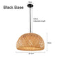Japanse Bamboe Hanglamp – Handgeweven Rotan Design – Natuurlijke Sfeerverlichting – E27 – Voor Woonkamer, Restaurant & Café