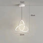 Glanzende LED Hanglamp – Moderne Design Plafondlamp – 3 Instelbare Lichtkleuren – Acryl & Metaal – 22 cm