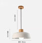 Scandinavische Houten Hanglamp – Moderne Macaron Design Plafondlamp – Massief Hout & Metaal – E27 – Voor Woonkamer, Slaapkamer & Studeerkamer