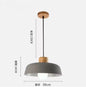 Scandinavische Houten Hanglamp – Moderne Macaron Design Plafondlamp – Massief Hout & Metaal – E27 – Voor Woonkamer, Slaapkamer & Studeerkamer
