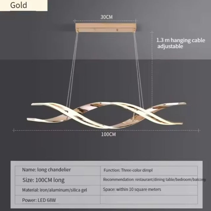 Minimalistische LED Kroonluchter – Moderne Geometrische Hanglamp – Metaal & Acryl – Sfeervolle Verlichting voor Eetkamer & Keuken