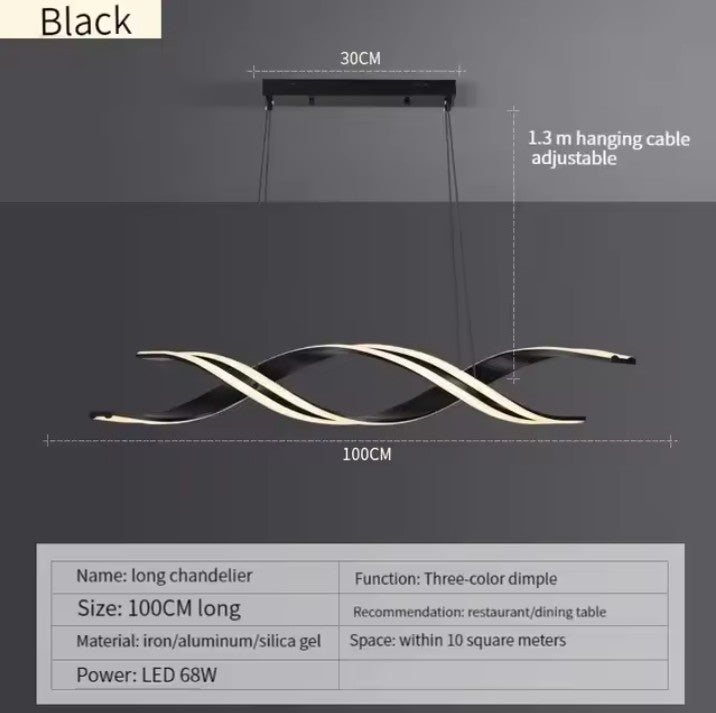 Minimalistische LED Kroonluchter – Moderne Geometrische Hanglamp – Metaal & Acryl – Sfeervolle Verlichting voor Eetkamer & Keuken