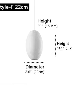 Moderne Zijde LED Hanglamp – Minimalistische Designer Plafondlamp – Witte Stoffen Kap – E27 – Voor Woonkamer, Restaurant & Hotel