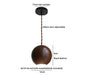 Moderne Houten LED Hanglamp met Glazen Bol – Zwart Walnoot G9 – Scandinavisch & Japans Design voor Slaapkamer, Eetkamer & Woonkamer