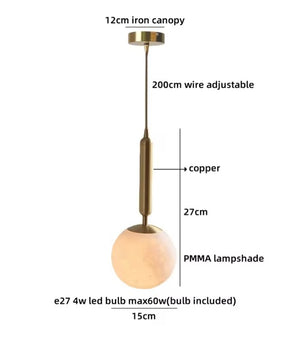 Moderne Houten LED Hanglamp met Glazen Bol – Zwart Walnoot G9 – Scandinavisch & Japans Design voor Slaapkamer, Eetkamer & Woonkamer