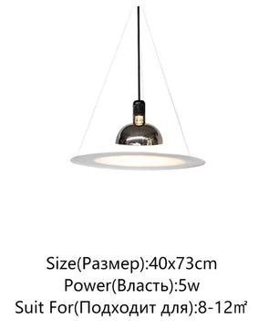 Moderne LED Hanglamp Frisbi Design – PMMA Schijf & Chroom Reflector – E27 Designer Kroonluchter voor Woonkamer, Eetkamer & Slaapkamer