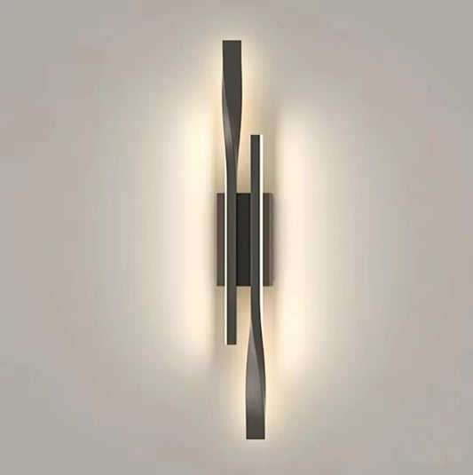 Moderne LED Wandlamp 16W – Minimalistisch Zwart Aluminium Design – Strakke Binnenverlichting voor Slaapkamer, Hal & Eetkamer