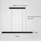 Moderne LED Hanglamp Lineair Design – Minimalistische Lange Kroonluchter van Metaal & Acryl voor Woonkamer, Eetkamer & Kantoor