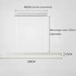 Moderne LED Hanglamp Lineair Design – Minimalistische Lange Kroonluchter van Metaal & Acryl voor Woonkamer, Eetkamer & Kantoor