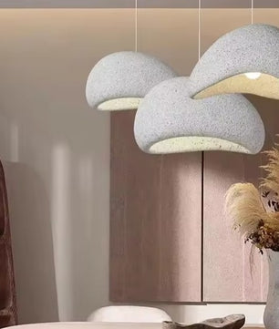 Wabi-Sabi Hanglamp met Sterpatroon – Moderne Scandinavische Plafondlamp E27 – Minimalistisch Design voor Woonkamer, Eetkamer & Slaapkamer