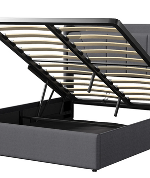 Gestoffeerd Tweepersoonsbed 140x200 cm met Opbergruimte en USB-poort – Ideaal voor Volwassenen of Tieners