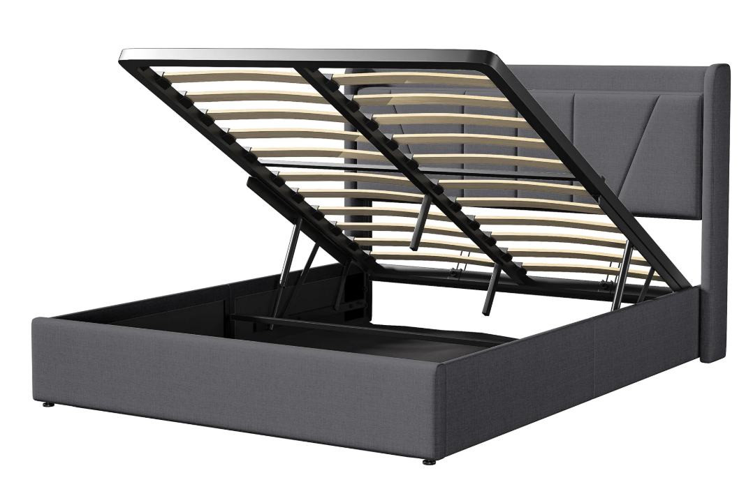 Gestoffeerd Tweepersoonsbed 140x200 cm met Opbergruimte en USB-poort – Ideaal voor Volwassenen of Tieners